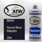 Preview: BMW, Azure Blue Metallic, 294: 400ml Sprühdose, von ATW Autoteile West.